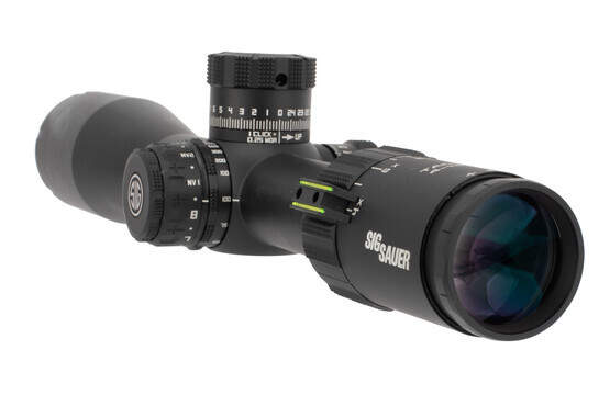 SIG Sauer TANGO4 4-16x44mm with MOA Milling reticle features a durable aluminum 30mm scope tube